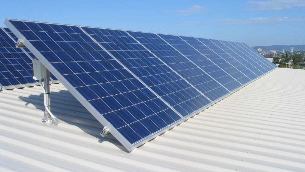 Solar panel installation